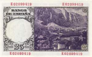 25 Pesetas 1946